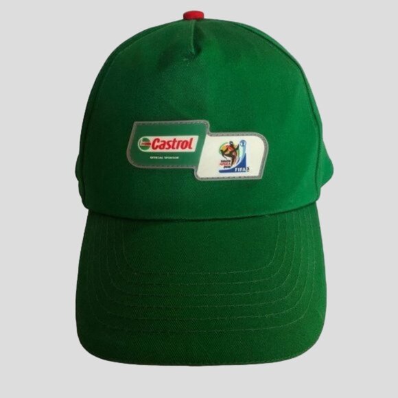 Castrol FIFA World Cup 2010 South Africa Green Adjustable Baseball Hat Cap - Picture 1 of 7